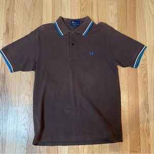 Fred Perry Men's Twin Tipped Polo Shirt M1200/957 Liquorice/Cream/Turquoise